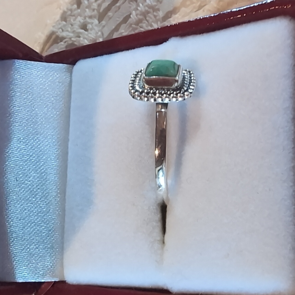 Turquoise 925 Sterling Silver Ring - Picture 2 of 5